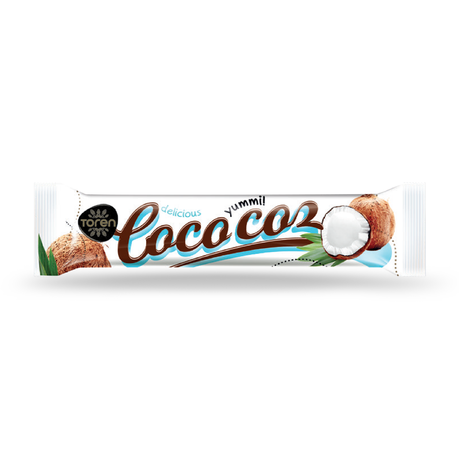 Cococoz bar covered with milk compound