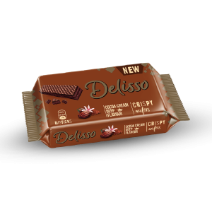 Delisso Finest Cocoa Cream Flavour Crispy Cocoa Wafers