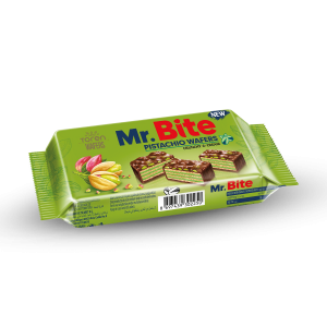 Mr.Bite Chocolate Coated Wafer With Pistachio Cream